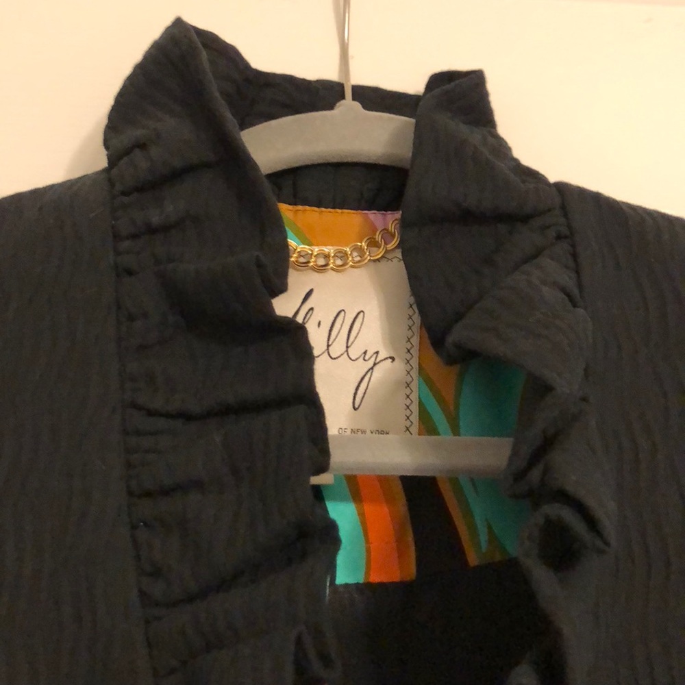 Milly Ruffled Collar Jacket - Picture 2 of 6